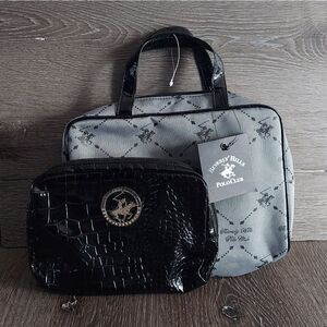 New Beverly Hills Polo Club Travel Cosmetic Bag Set